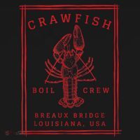 Crawfish Crew Breaux Bridge Retro Cajun Seafood Ornament thumb 1