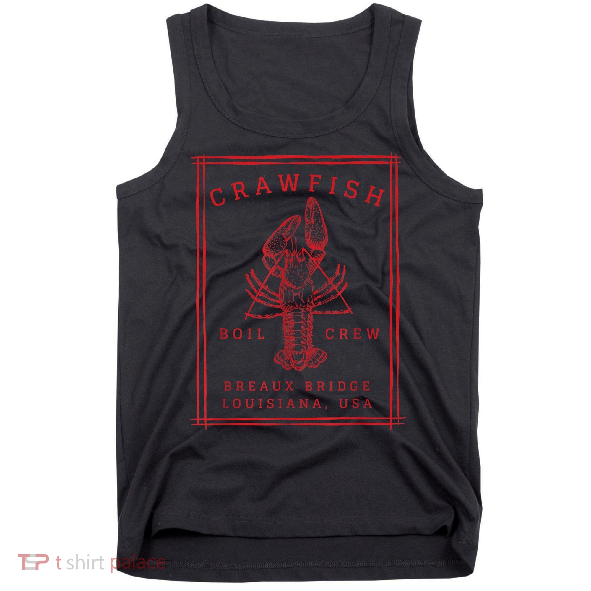 Crawfish Crew Breaux Bridge Retro Cajun Seafood Tank Top