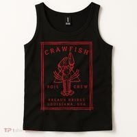 Crawfish Crew Breaux Bridge Retro Cajun Seafood Tank Top thumb 2