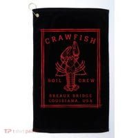 Crawfish Crew Breaux Bridge Retro Cajun Seafood Golf Towel thumb 0