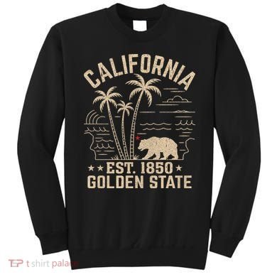 California Cali Bear Vintage EST 1850 Golden State Sweatshirt