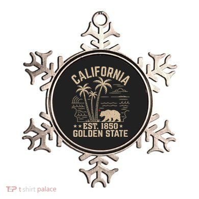 California Cali Bear Vintage EST 1850 Golden State Ornament