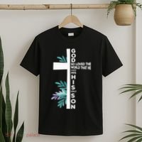 Christian Cross Bible Faith Quote John 316 T-Shirt thumb 2