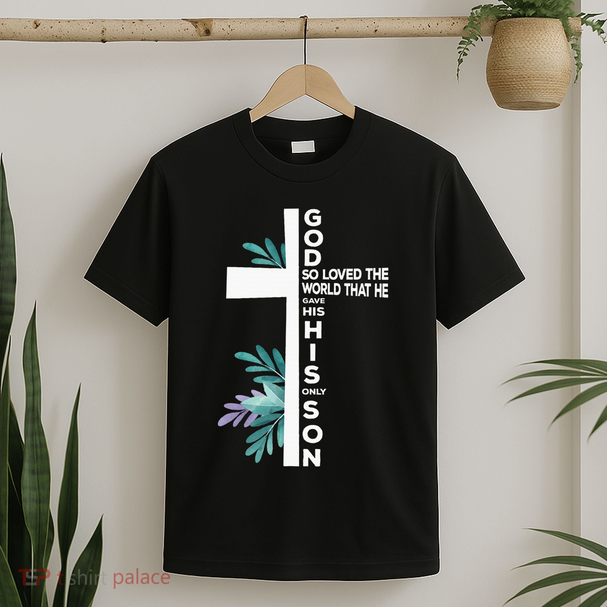 Christian Cross Bible Faith Quote John 316 T-Shirt