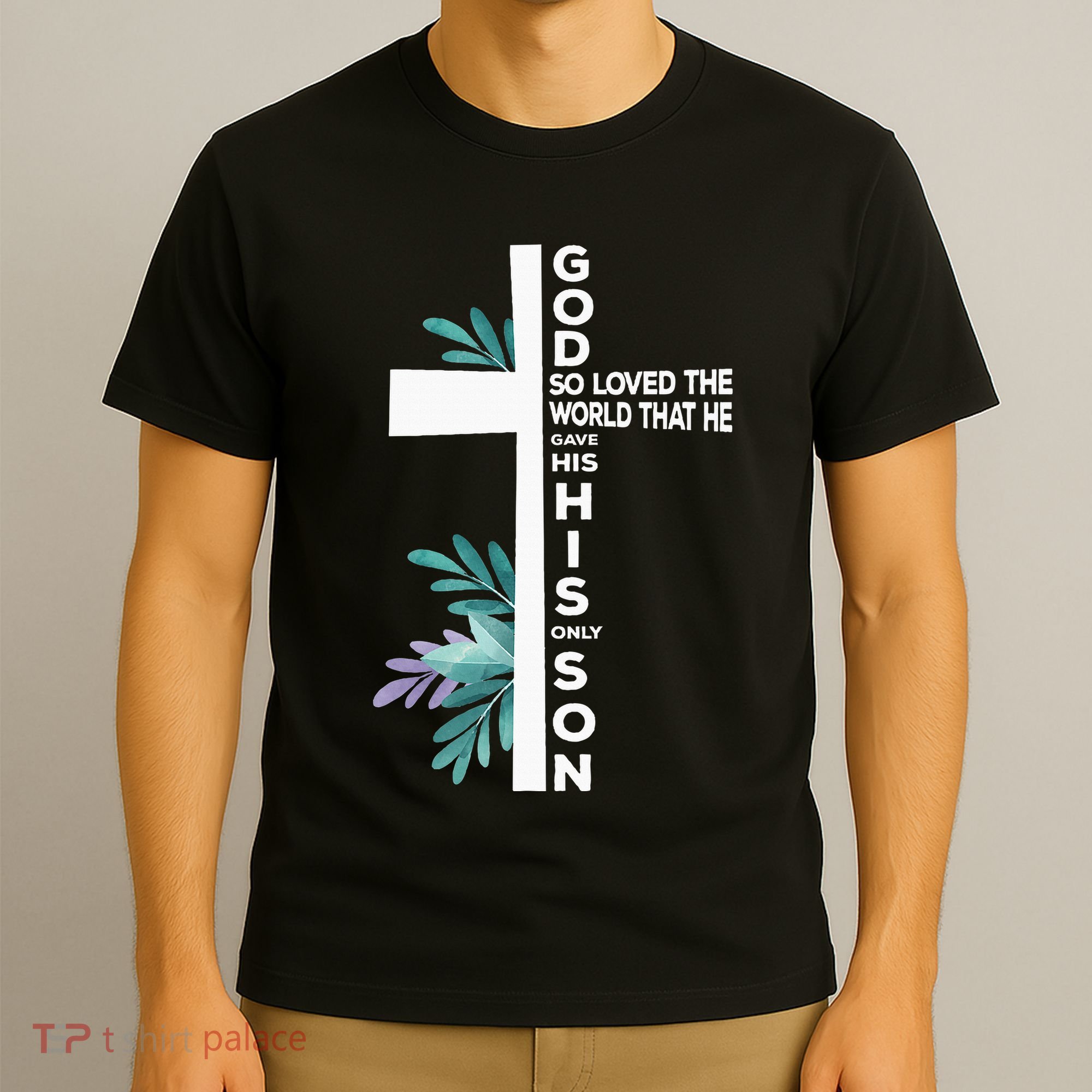 Christian Cross Bible Faith Quote John 316 T-Shirt