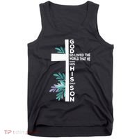 Christian Cross Bible Faith Quote John 316 Tank Top thumb 0