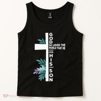 Christian Cross Bible Faith Quote John 316 Tank Top thumb 2