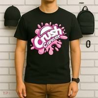 Crush Cancer Breast Cancer Awareness T-Shirt thumb 6