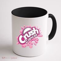 Crush Cancer Breast Cancer Awareness Coffee Mug thumb 1