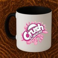 Crush Cancer Breast Cancer Awareness Coffee Mug thumb 2