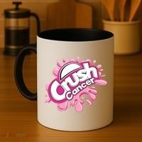 Crush Cancer Breast Cancer Awareness Coffee Mug thumb 4