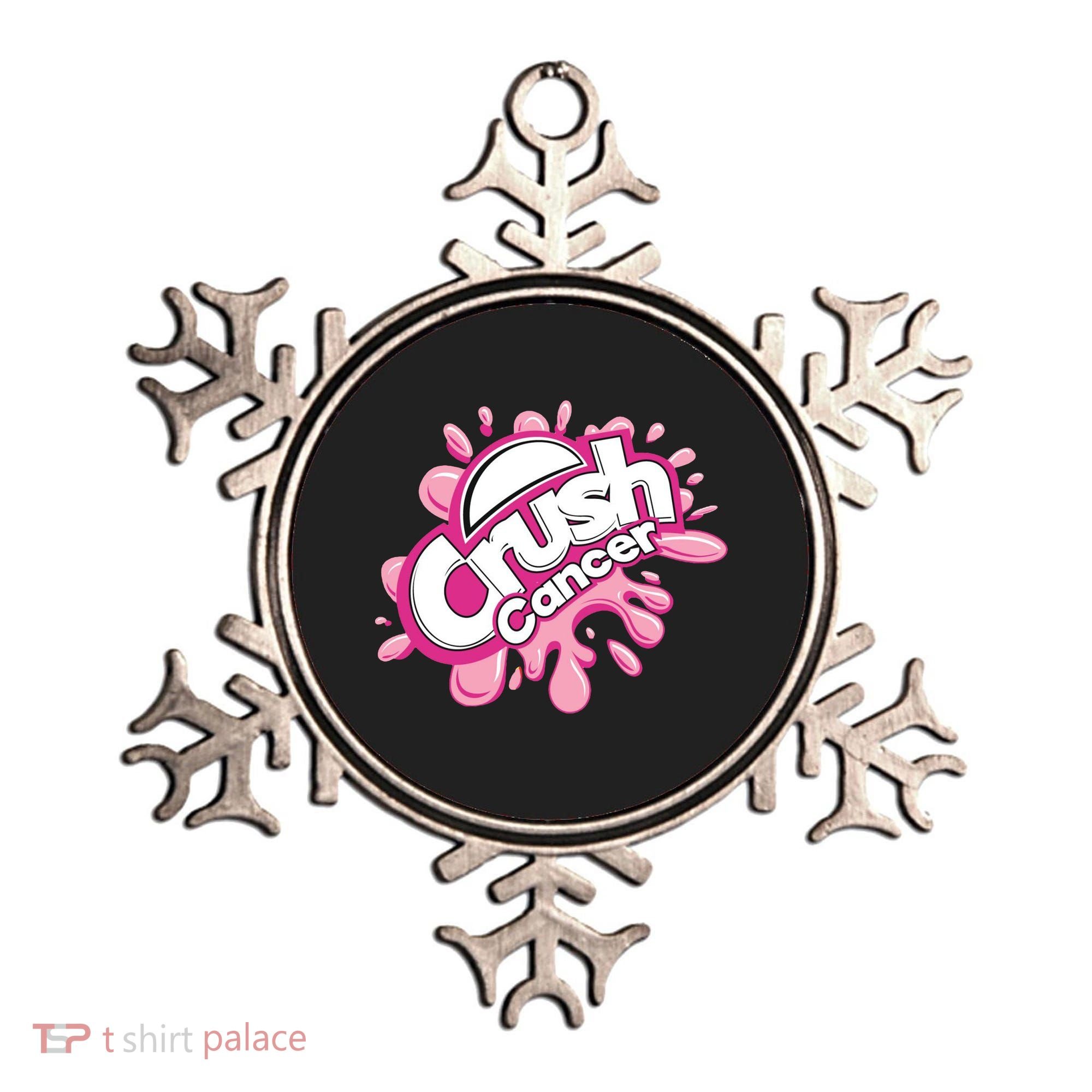 Crush Cancer Breast Cancer Awareness Ornament