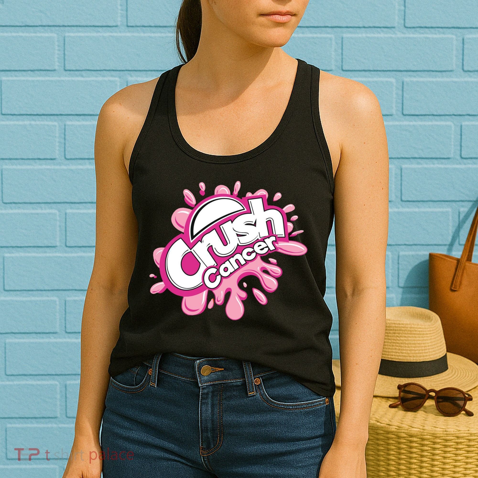 Crush Cancer Breast Cancer Awareness Women's Tank Top