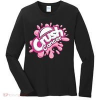 Crush Cancer Breast Cancer Awareness Women's Long Sleeve Shirt thumb 0