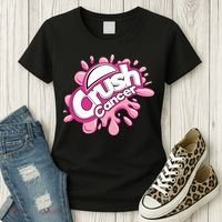 Crush Cancer Breast Cancer Awareness Women's T-Shirt thumb 3