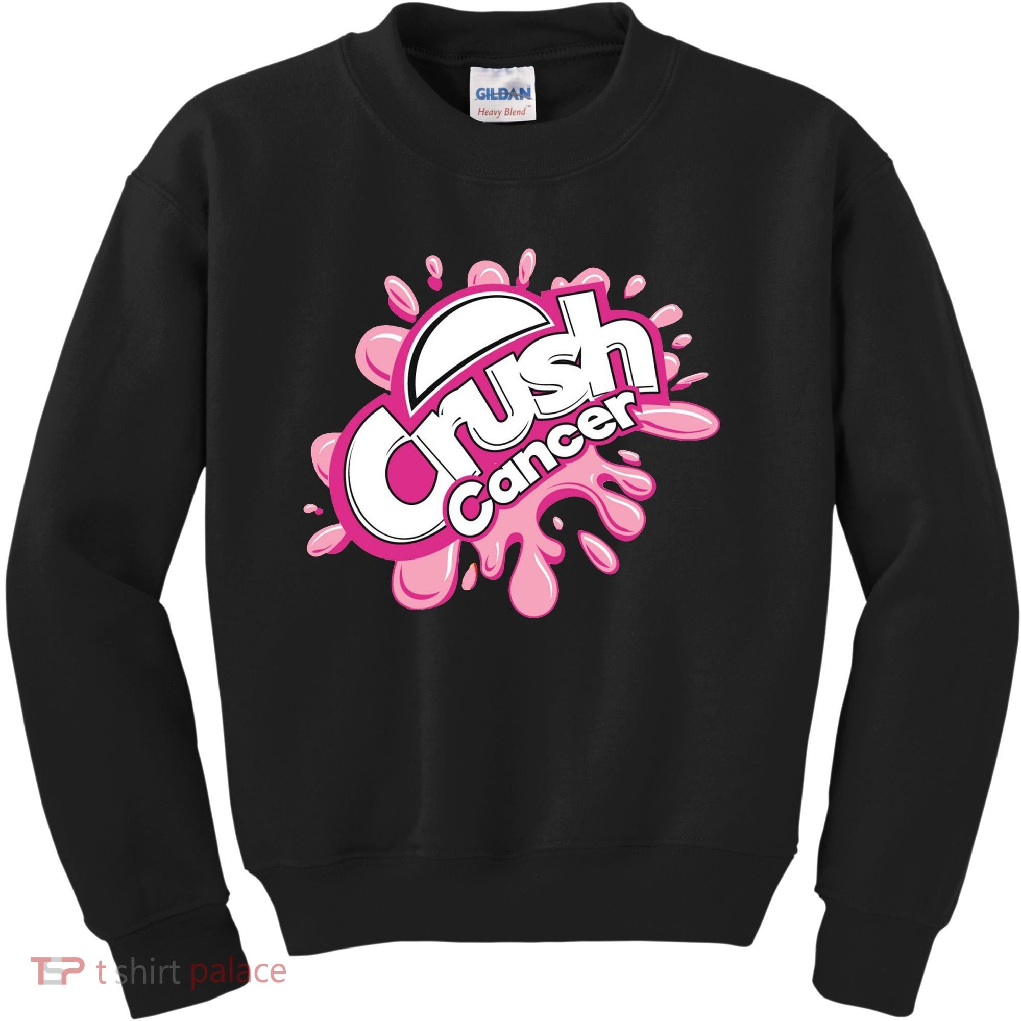 Crush Cancer Breast Cancer Awareness Kids Sweatshirt