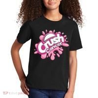 Crush Cancer Breast Cancer Awareness Kids T-Shirt thumb 2