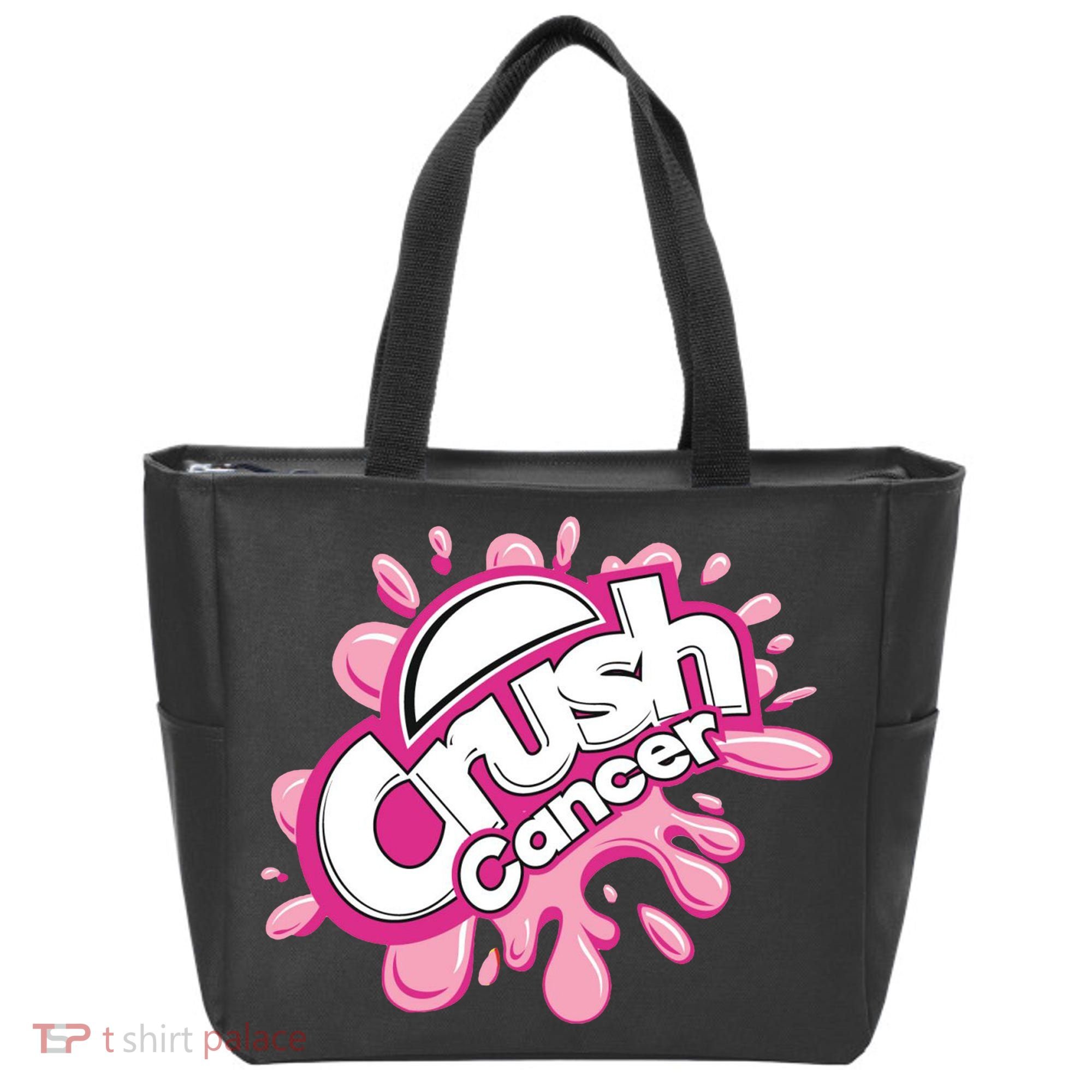 Crush Cancer Breast Cancer Awareness Tote Bag
