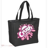 Crush Cancer Breast Cancer Awareness Tote Bag thumb 2