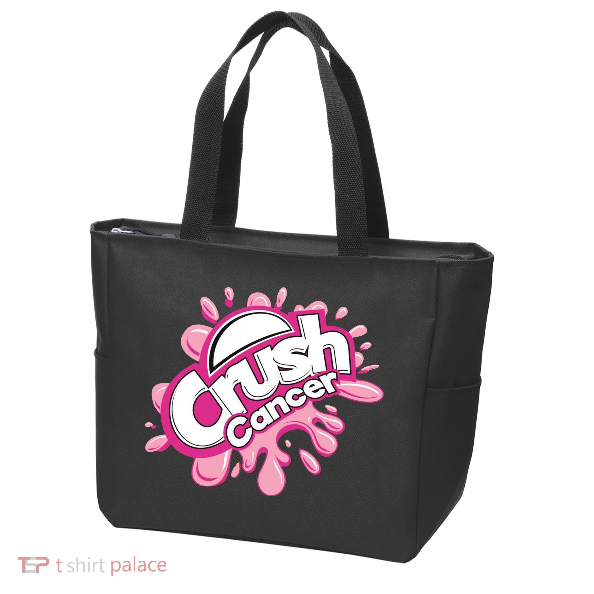 Crush Cancer Breast Cancer Awareness Tote Bag