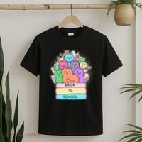 Cute Colorful Back to School Book Cats T-Shirt thumb 2