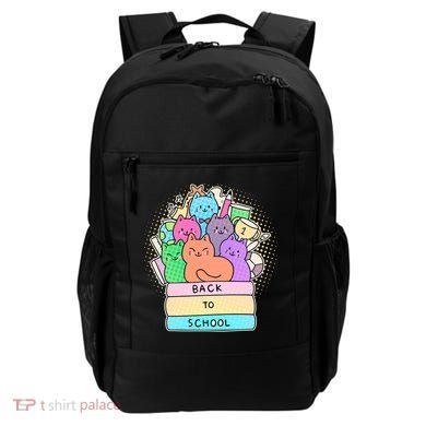 Cute Colorful Back to School Book Cats Backpack