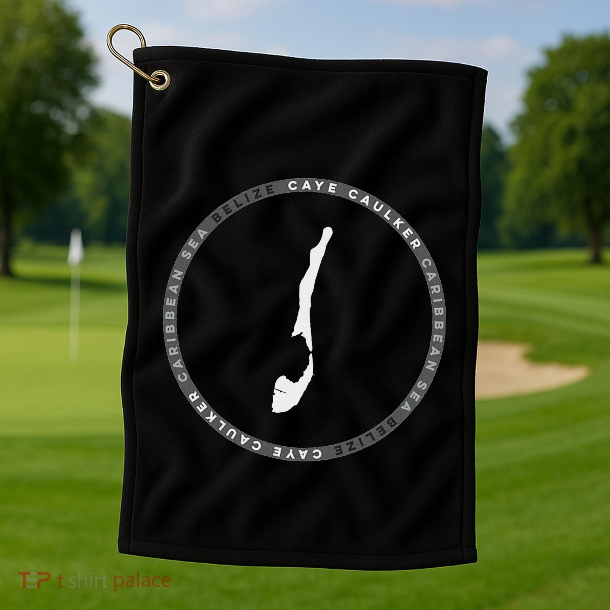 Caye Caulker Belize Graphic Golf Towel