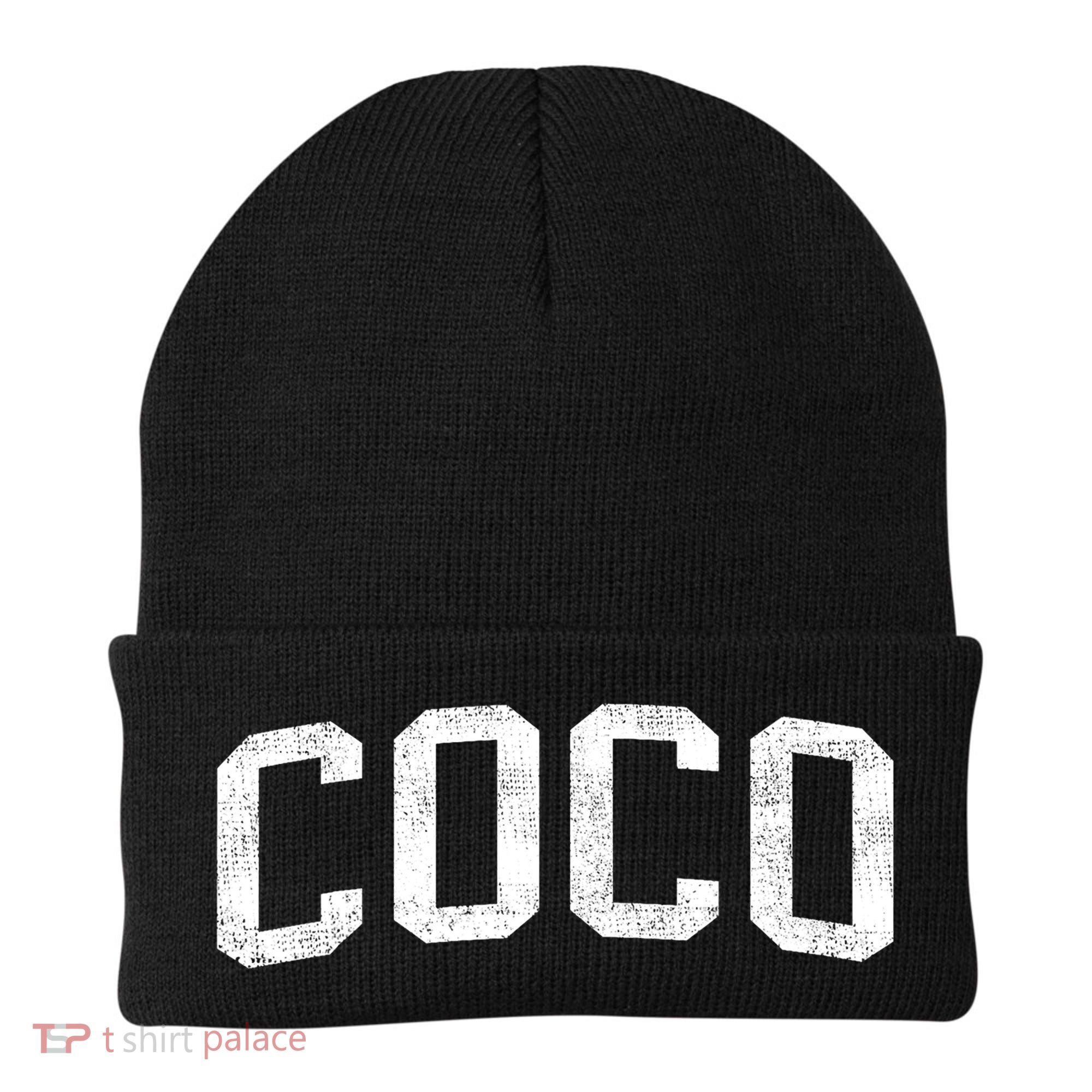 Coco Classic Bold Font Coco Birthday Gift Beanie