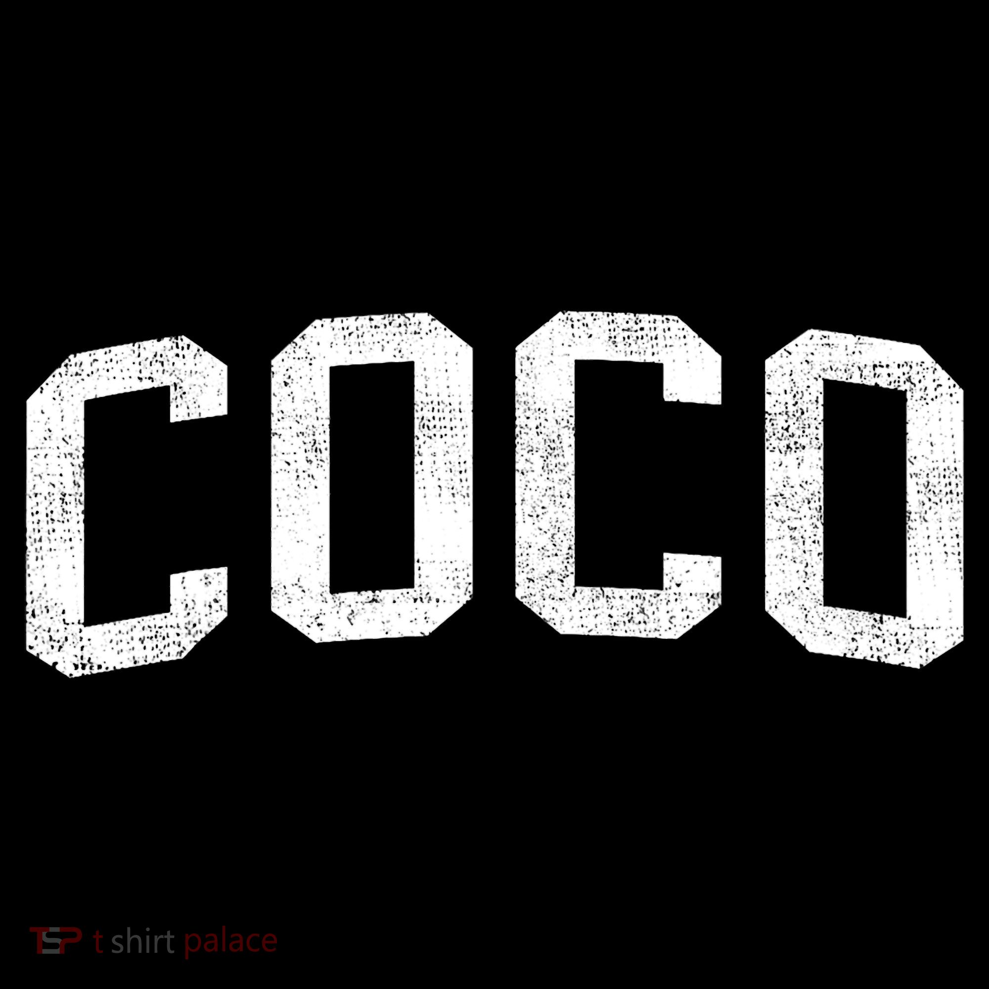 Coco Classic Bold Font Coco Birthday Gift Pajama Set