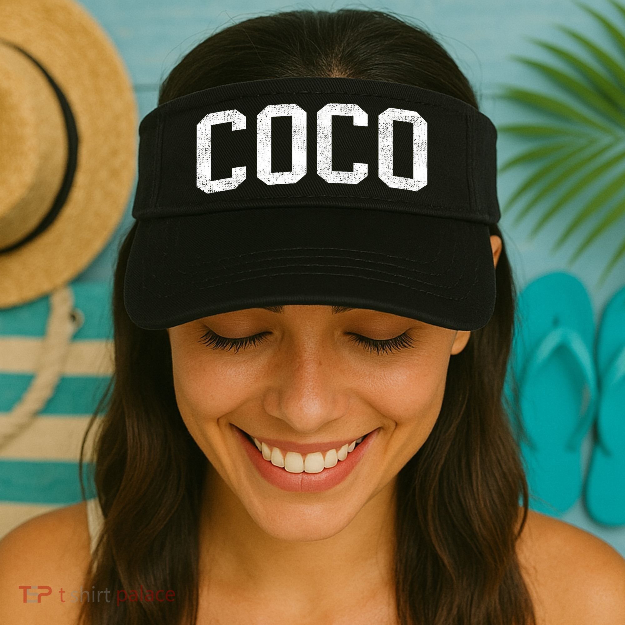 Coco Classic Bold Font Coco Birthday Gift Visor