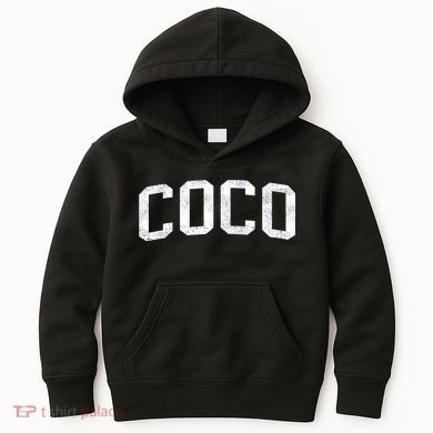 Coco Classic Bold Font Coco Birthday Gift Kids Hoodie