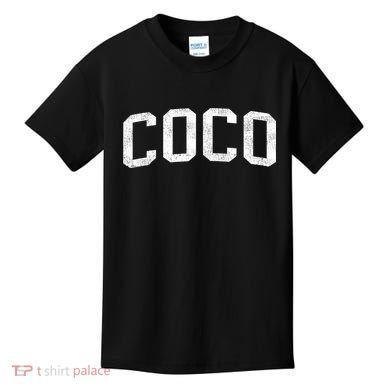 Coco Classic Bold Font Coco Birthday Gift Kids T-Shirt