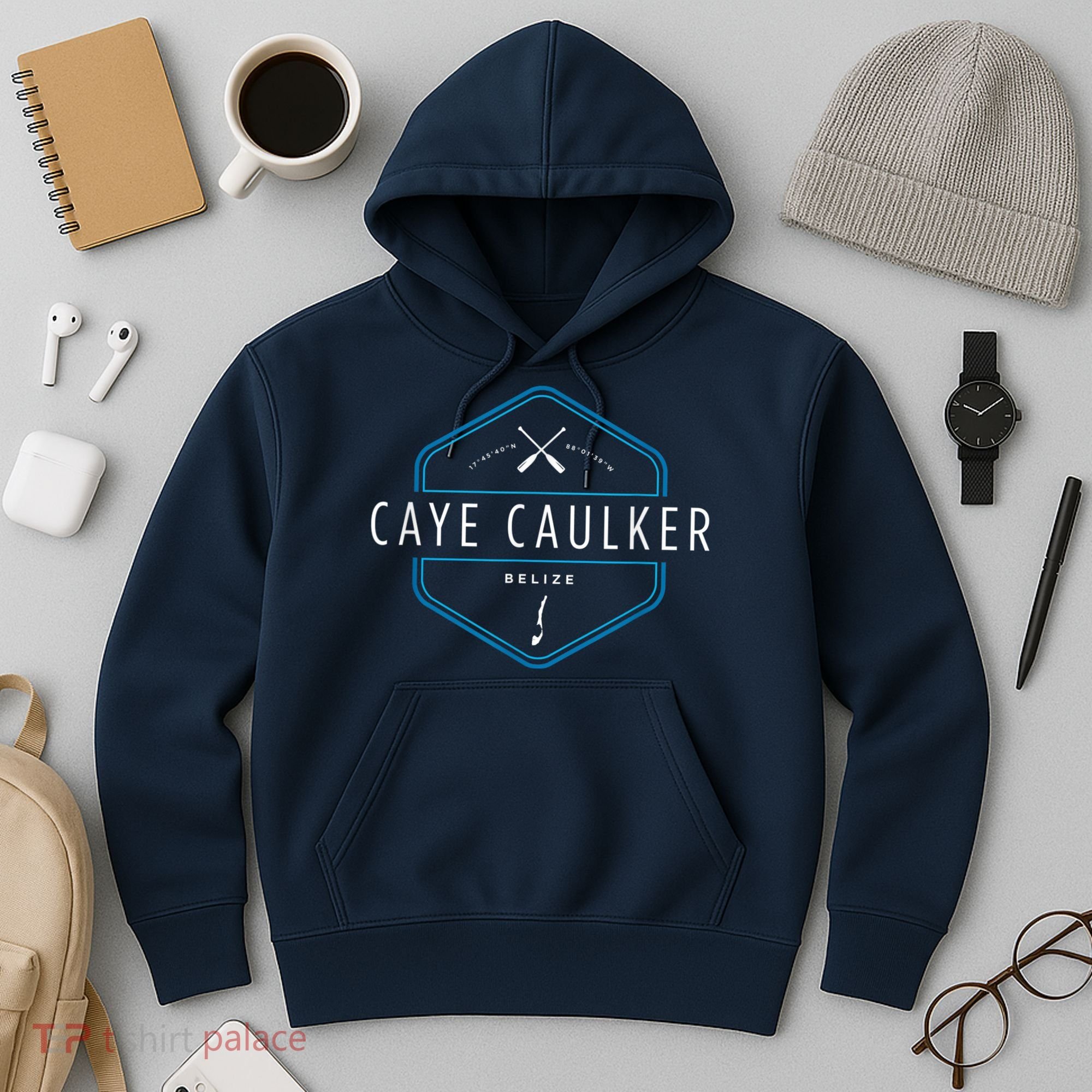 Caye Caulker Belize Beach Graphic Hoodie