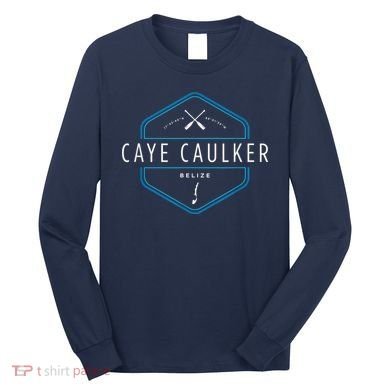 Caye Caulker Belize Beach Graphic Long Sleeve Shirt
