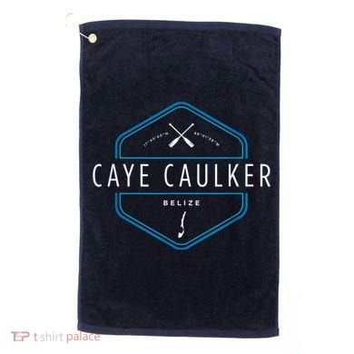 Caye Caulker Belize Beach Graphic Golf Towel