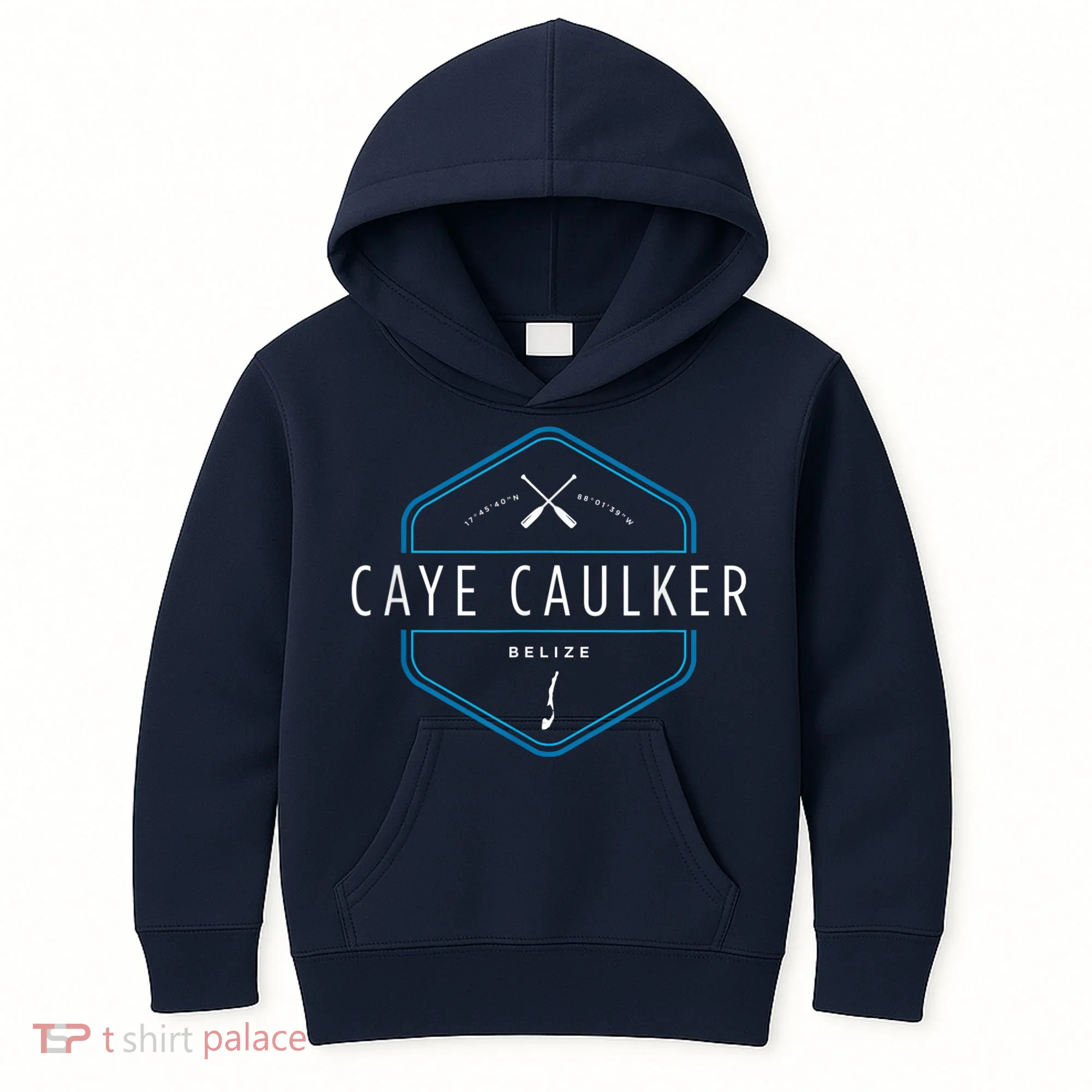 Caye Caulker Belize Beach Graphic Kids Hoodie