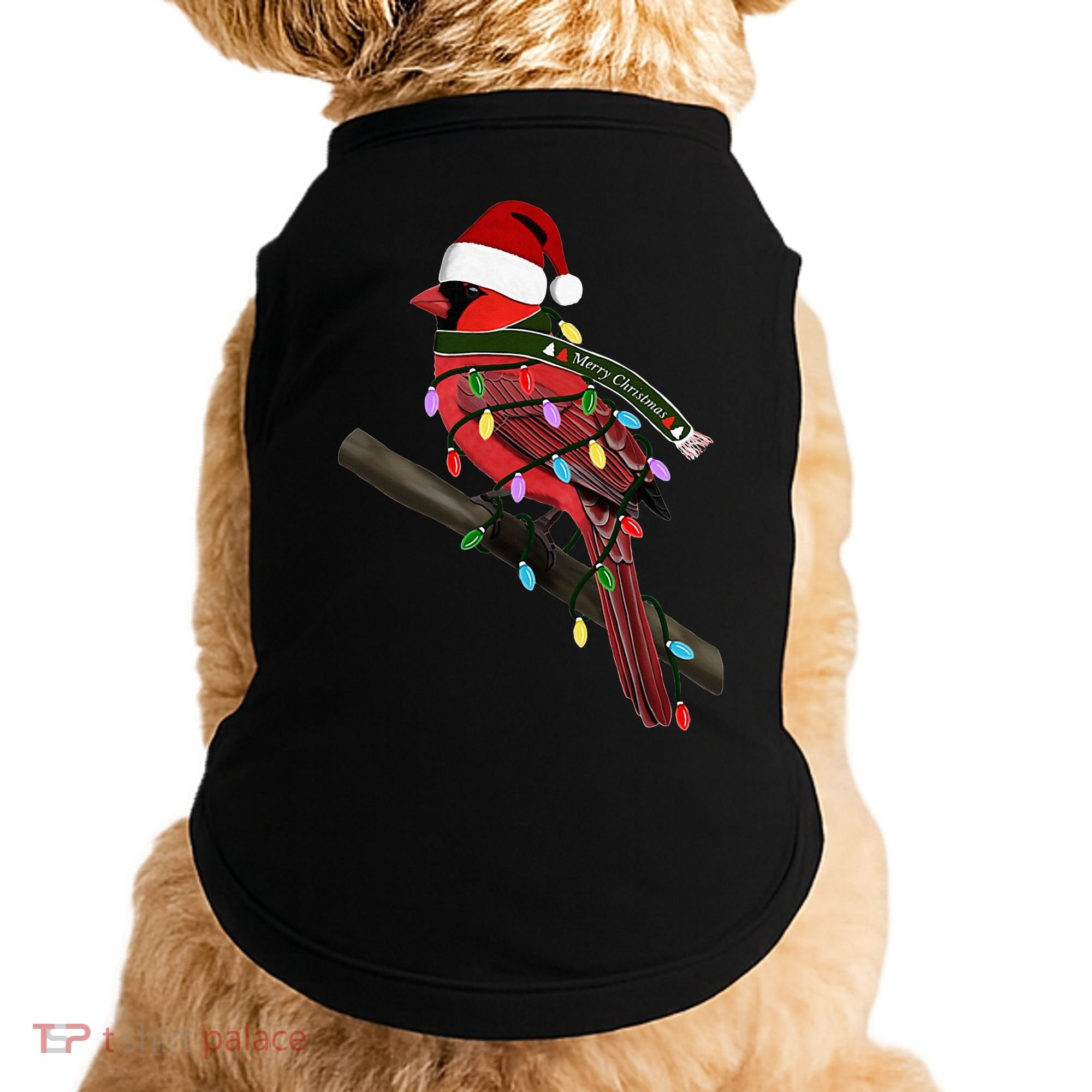Cardinal Christmas Bird Santa Claus Biologist Animal Doggie Tank
