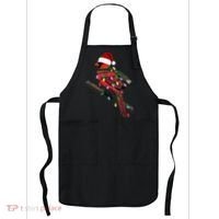 Cardinal Christmas Bird Santa Claus Biologist Animal Apron thumb 0