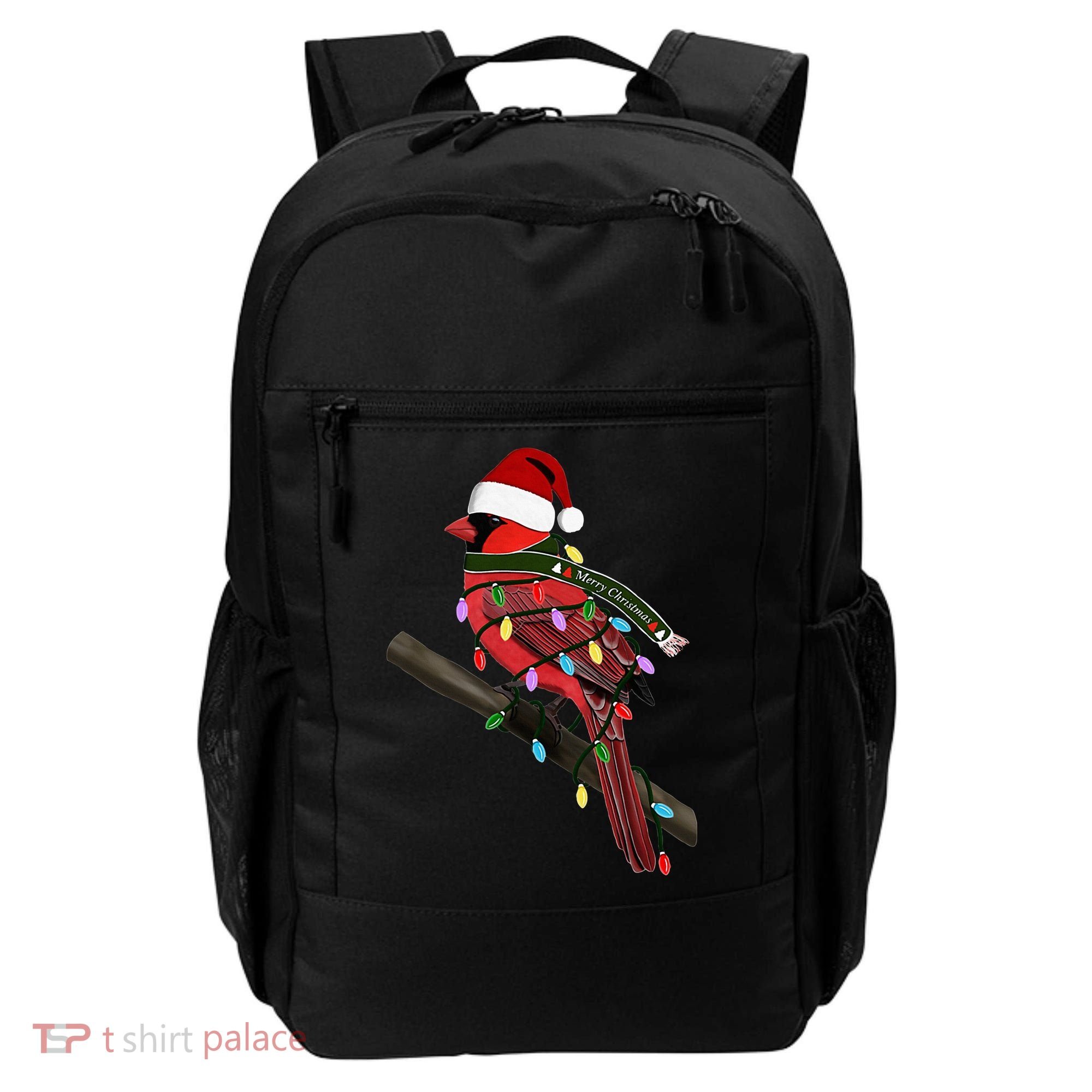 Cardinal Christmas Bird Santa Claus Biologist Animal Backpack