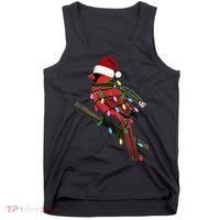 Cardinal Christmas Bird Santa Claus Biologist Animal Tank Top thumb 0