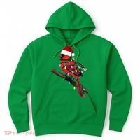 Cardinal Christmas Bird Santa Claus Biologist Animal Hoodie thumb 0
