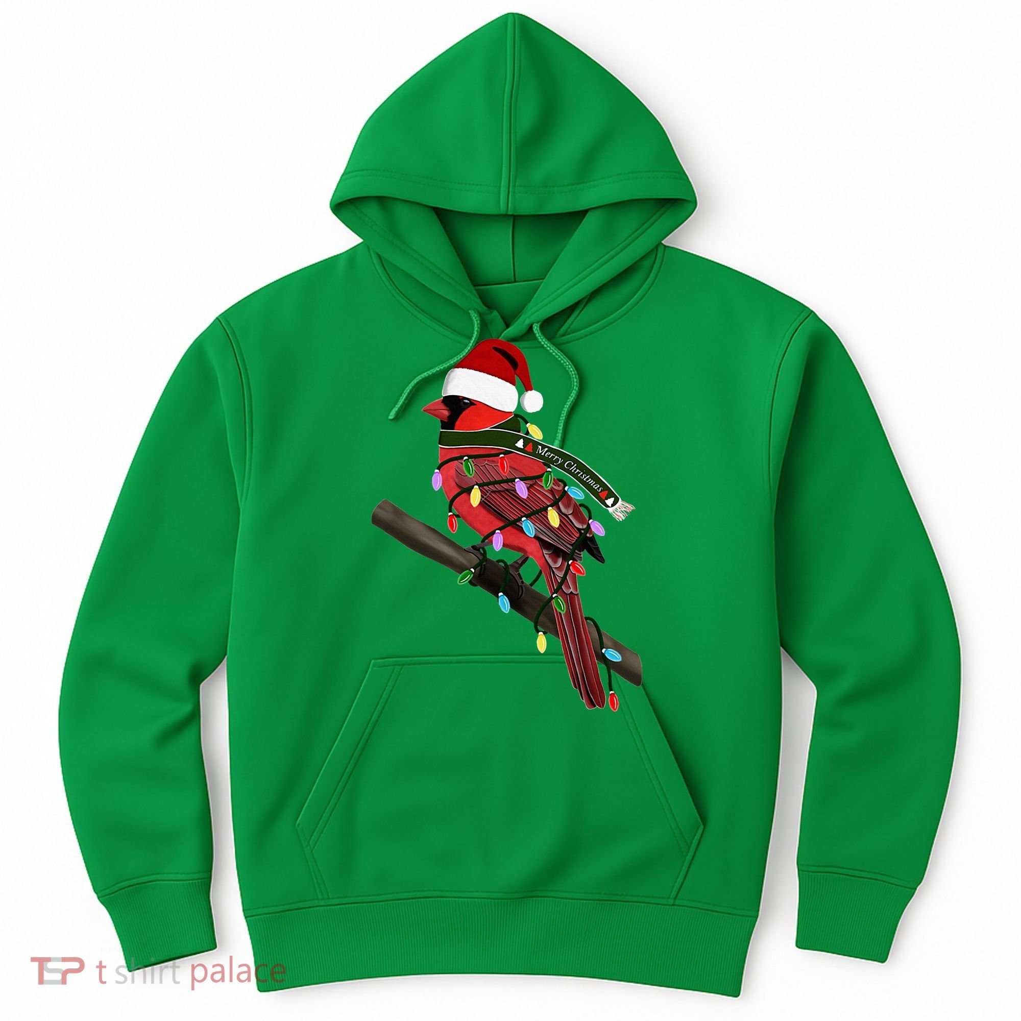Cardinal Christmas Bird Santa Claus Biologist Animal Hoodie