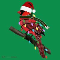 Cardinal Christmas Bird Santa Claus Biologist Animal Button thumb 1