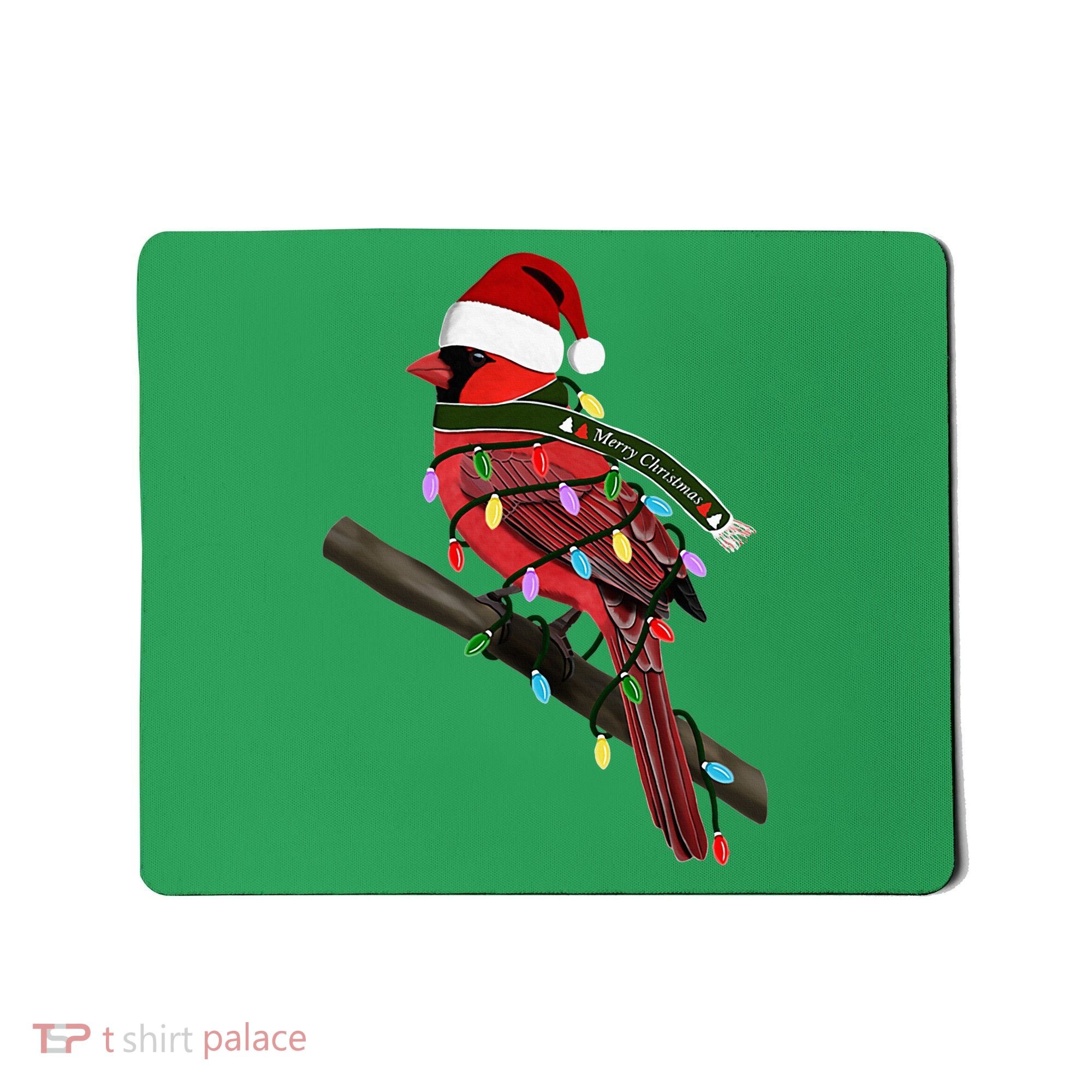 Cardinal Christmas Bird Santa Claus Biologist Animal Mousepad