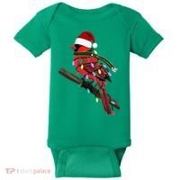 Cardinal Christmas Bird Santa Claus Biologist Animal Baby Bodysuit thumb 0