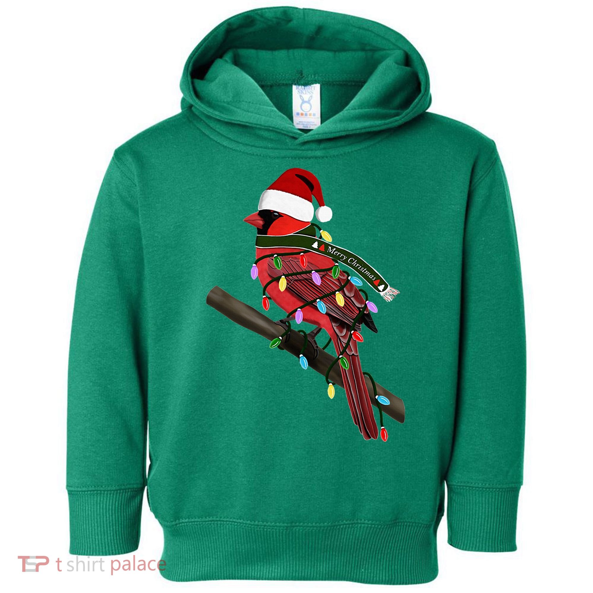 Cardinal Christmas Bird Santa Claus Biologist Animal Toddler Hoodie