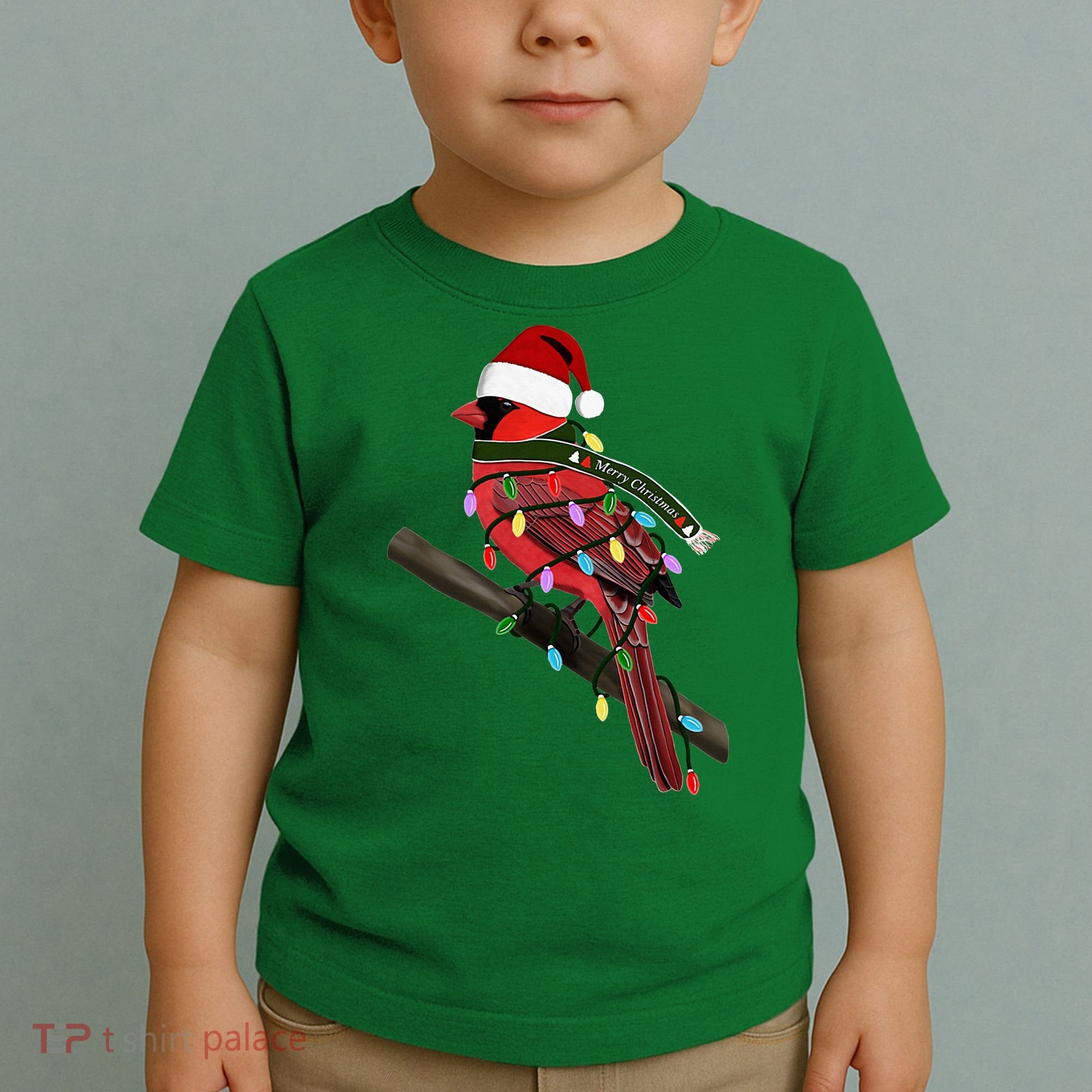Cardinal Christmas Bird Santa Claus Biologist Animal Toddler T-Shirt