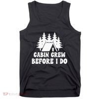 Cabin Crew Before I Do Bride Bachelorette Camping Hiking Tank Top thumb 0