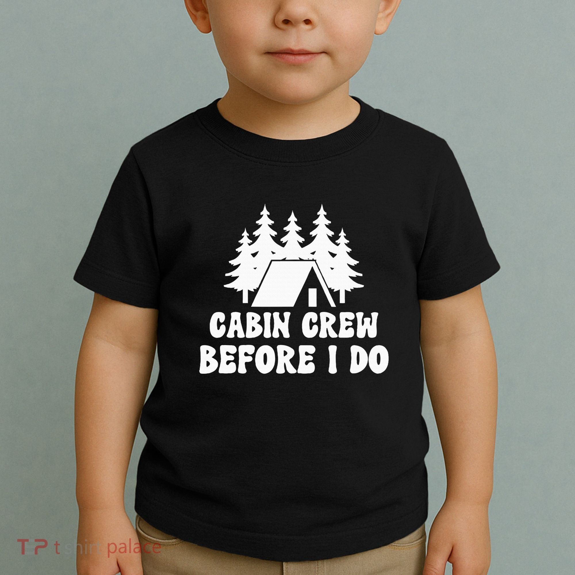 Cabin Crew Before I Do Bride Bachelorette Camping Hiking Toddler T-Shirt