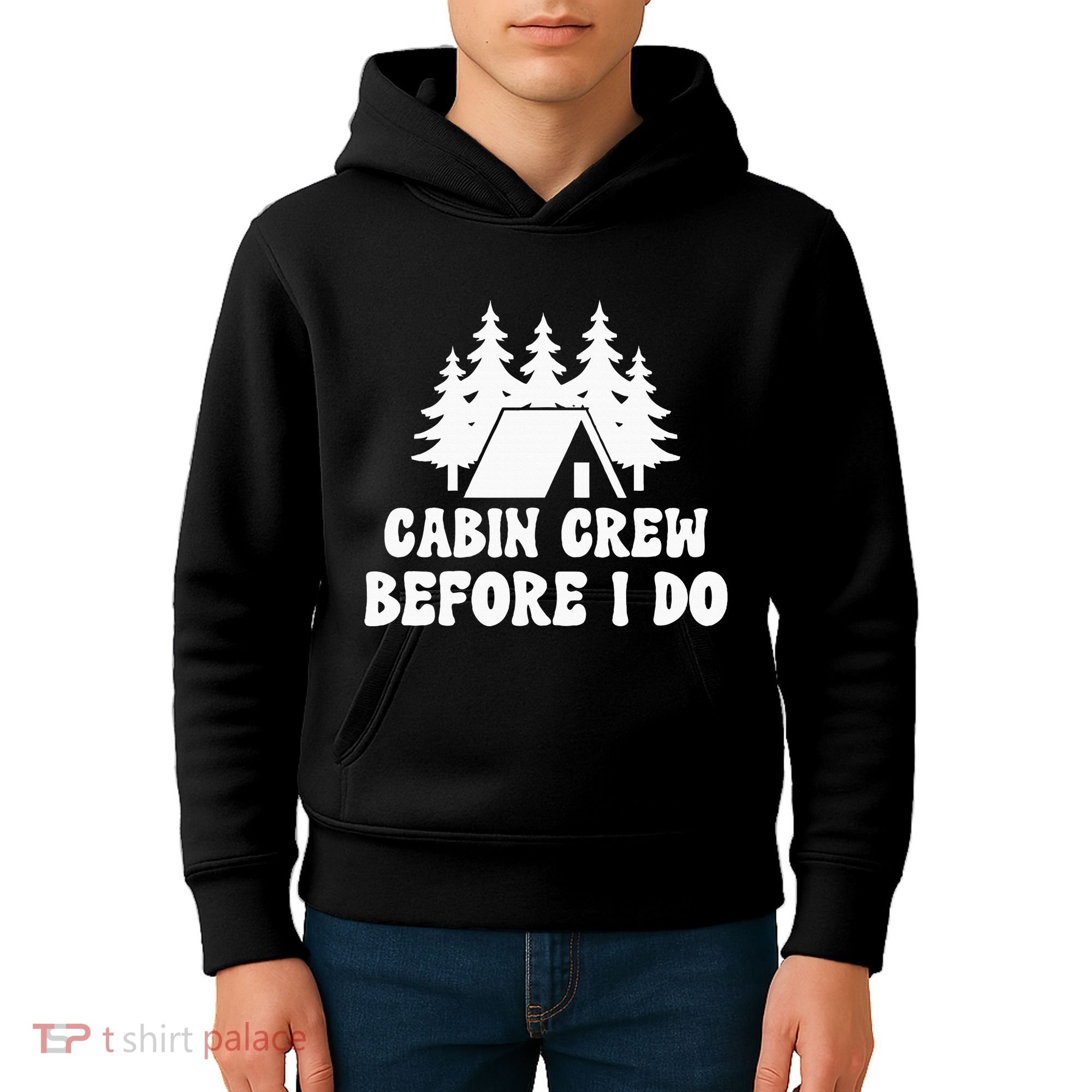Cabin Crew Before I Do Bride Bachelorette Camping Hiking Kids Hoodie
